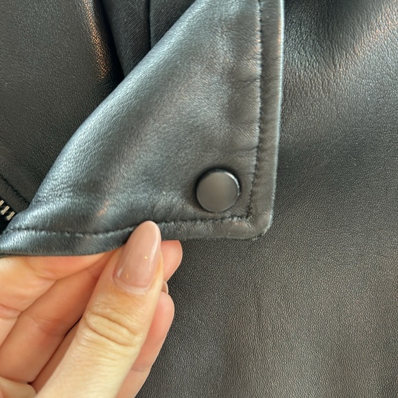 All Saints Balfern Leather Jacket - Picture 5 of 7